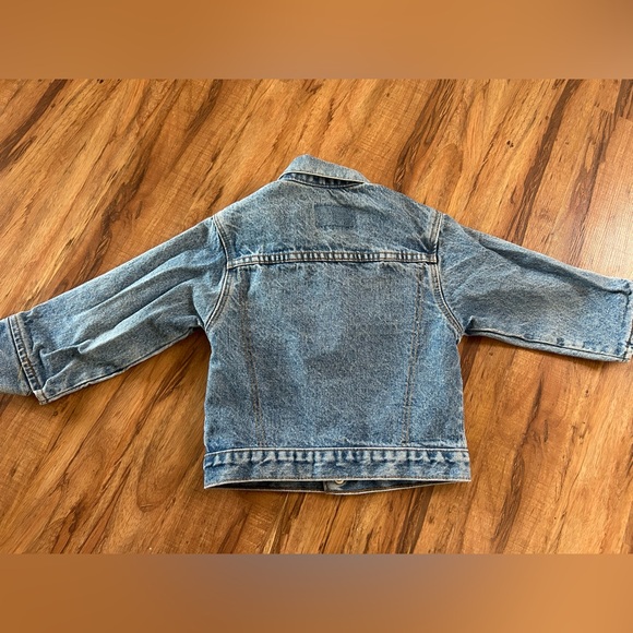 Vintage Levi’s Orange Tab Denim Trucker Jacket USA Kids Size 5 - Picture 5 of 10